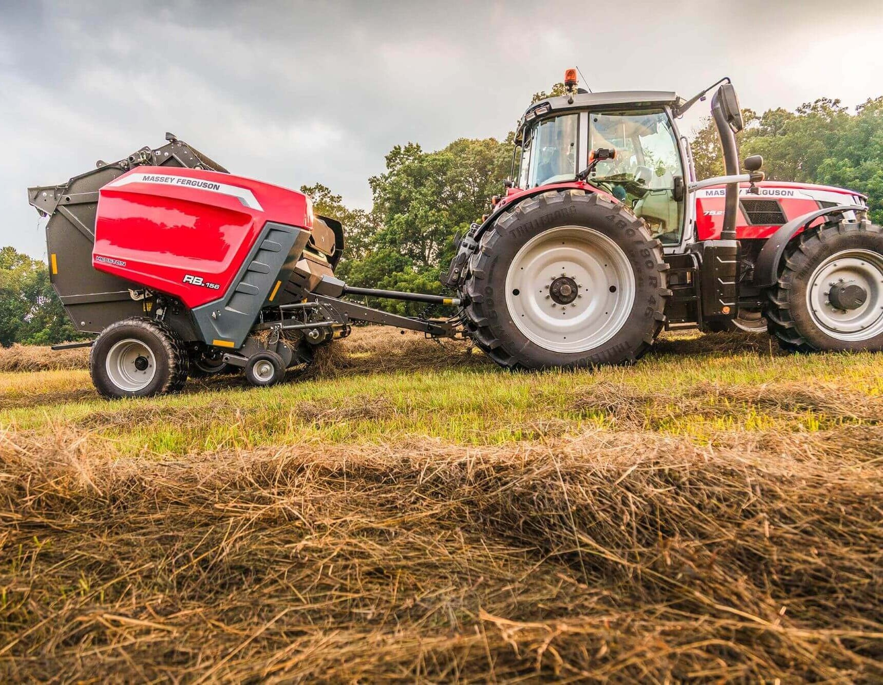 Massey Ferguson Tractor and Baler