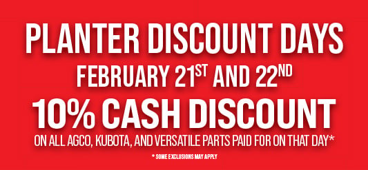 PLANTER DISCOUNT DAYS